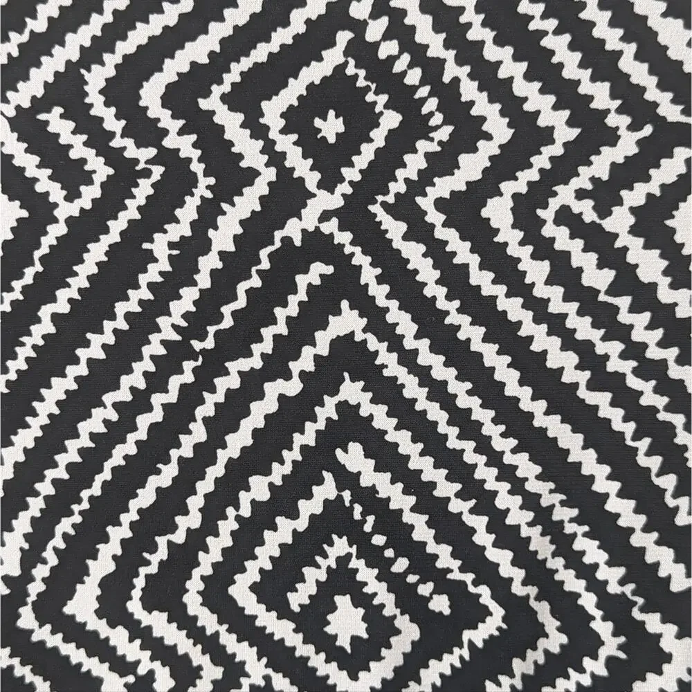 Michael Kors graphic black and white print mini dress size medium